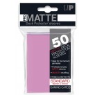 Ultra Pro Standard Card Sleeves Pro-Matte Pink (50ct) Solid Colour/Clear